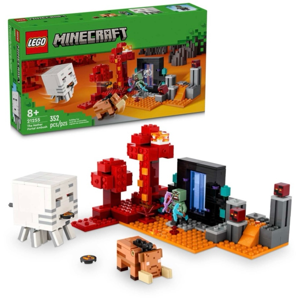 New LEGO Minecraft 21255 The Nether Portal Ambush Factory Sealed Retired